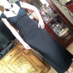 Moschino black vintage evening gown